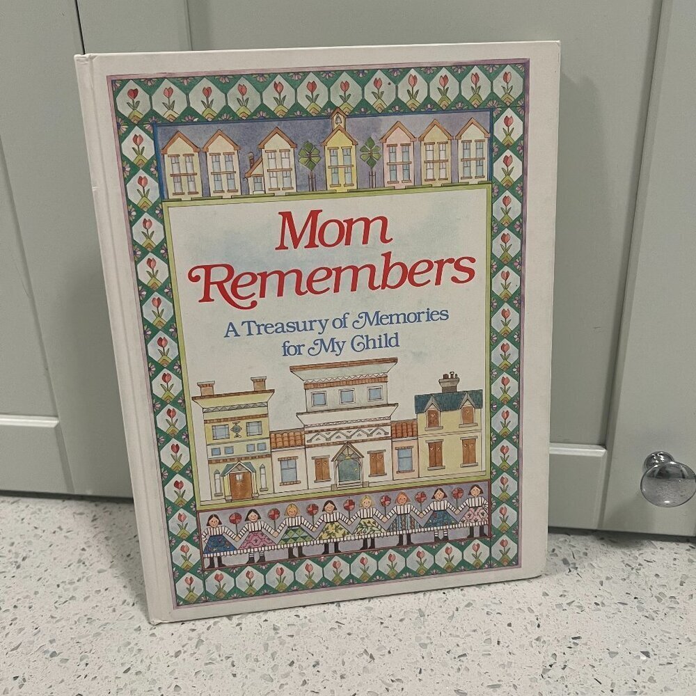 Vintage 90s MOM REMEMBERS Memory Book - Fillable Information About Childhood